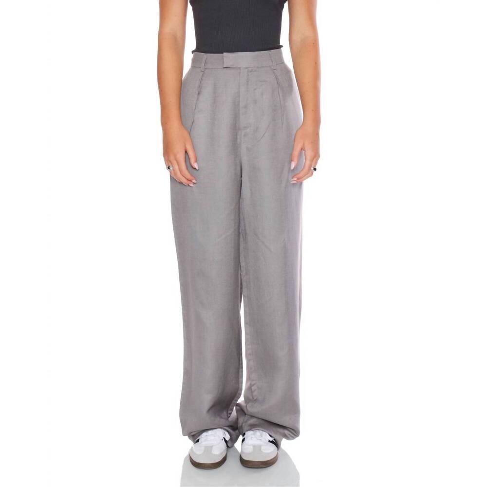 NEW WITHBLACK villa tailored linen pants in gray